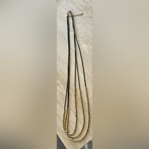 Black and Gold Long Necklace